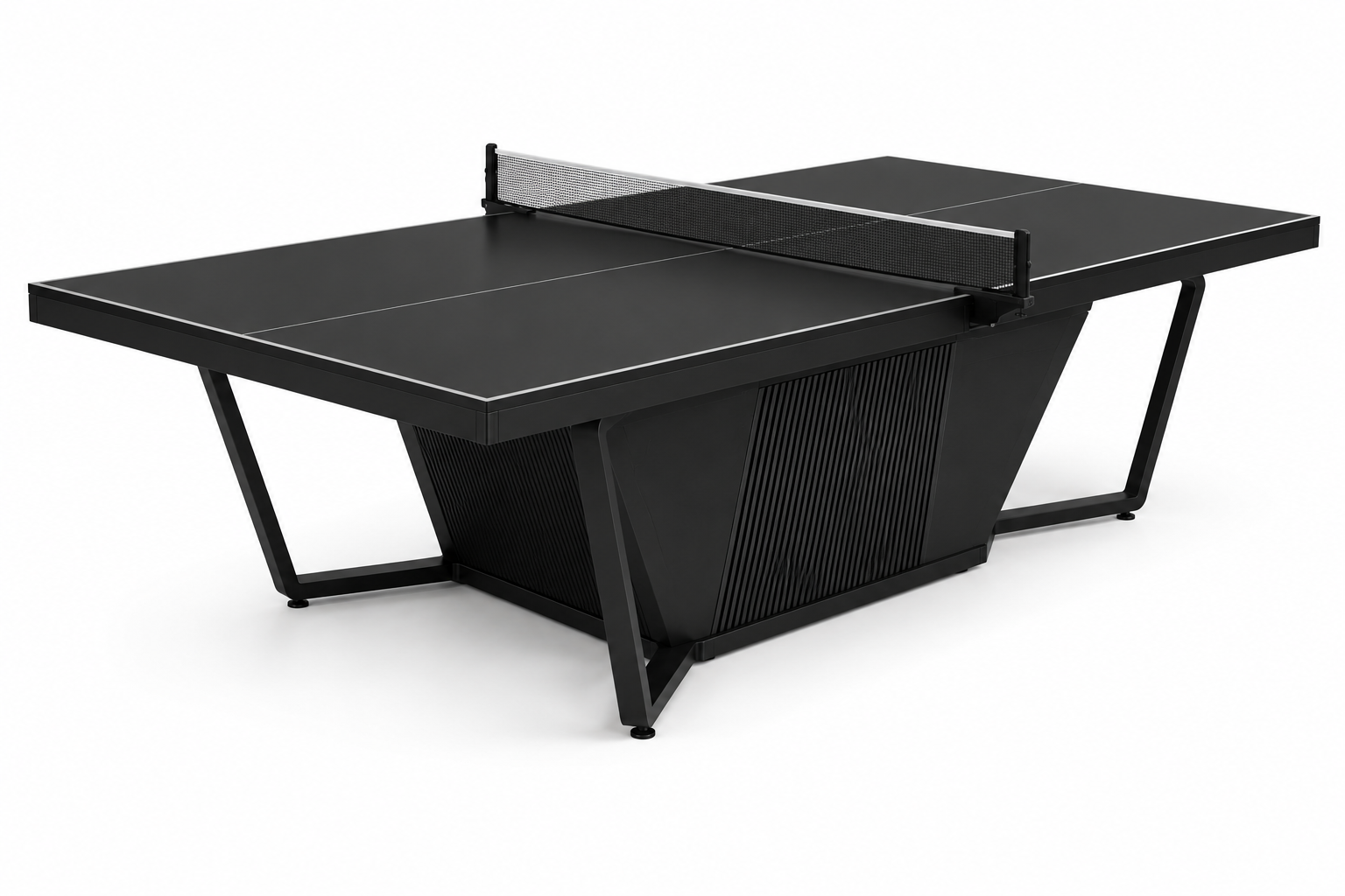 9' Black Ping Pong Table