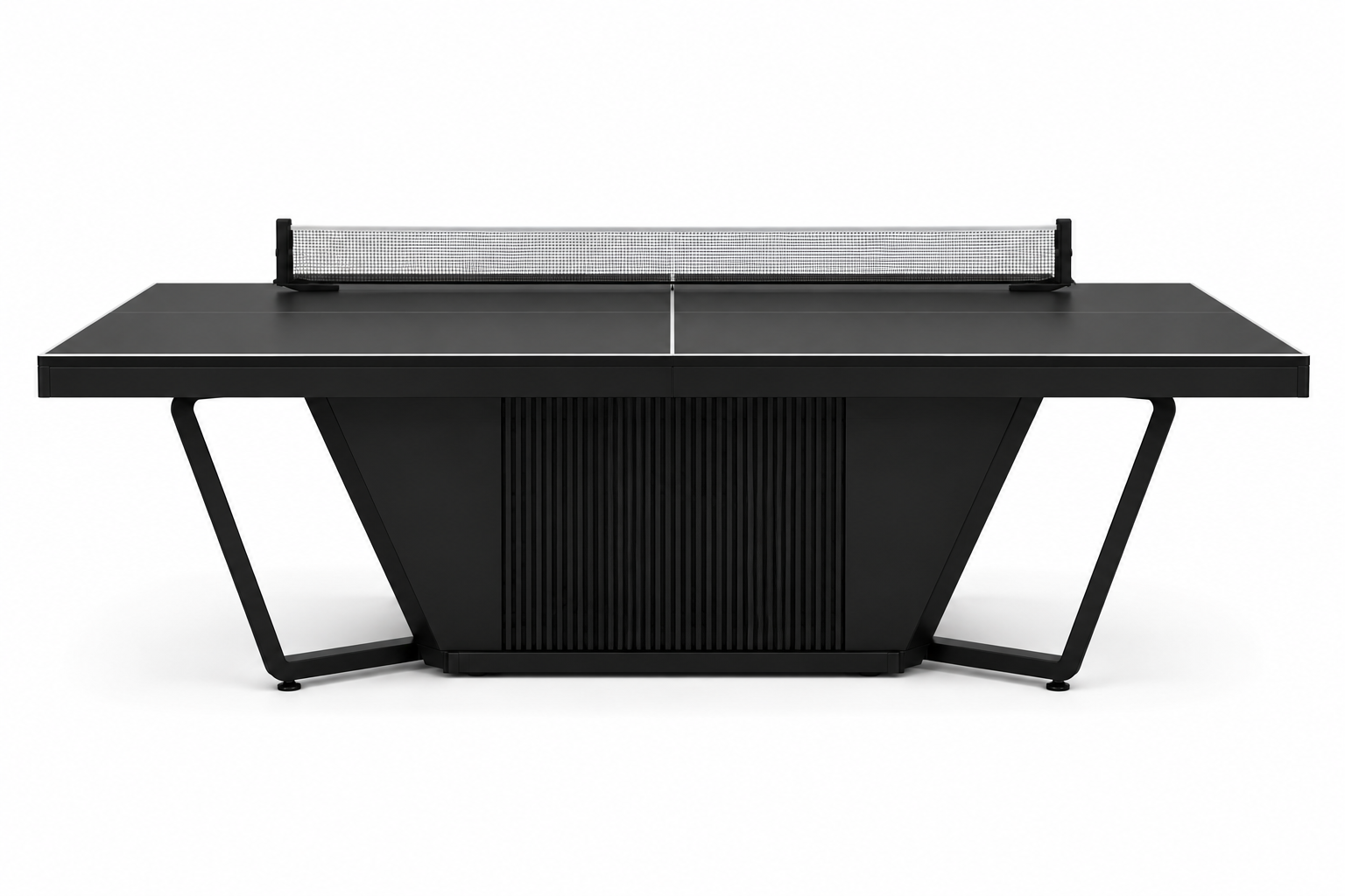 9' Black Ping Pong Table
